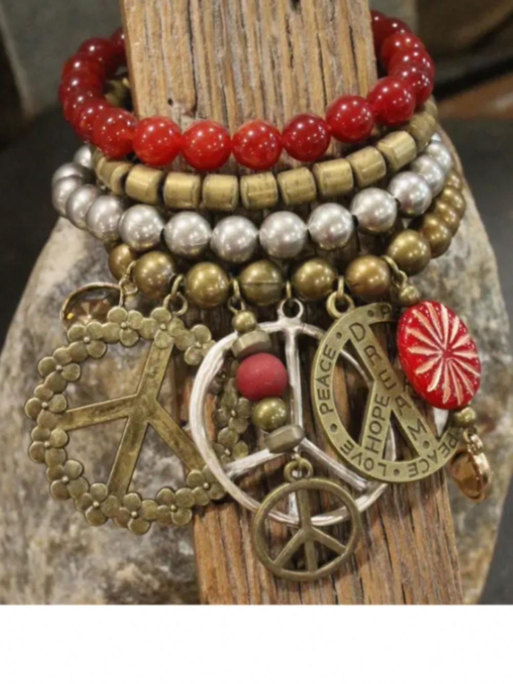 BOHO Peace & Love Charm’D Bracelet Set